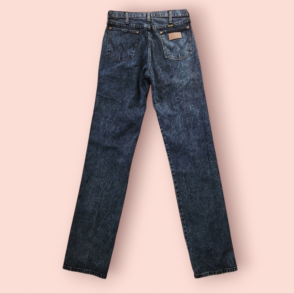 Rare Vintage‎ Acid Wash Wrangler Made in USA Jeans Long Inseam Men's